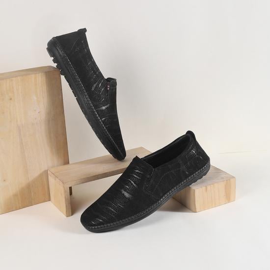 Men Black-grey Casual Loafers