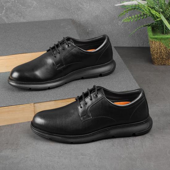 Men Black Casual Lace Up