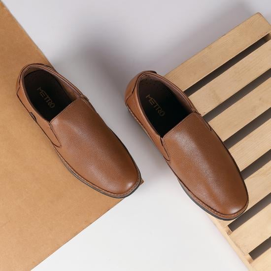 Men Tan Formal Moccasin