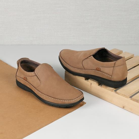 Men Camel Formal Moccasin