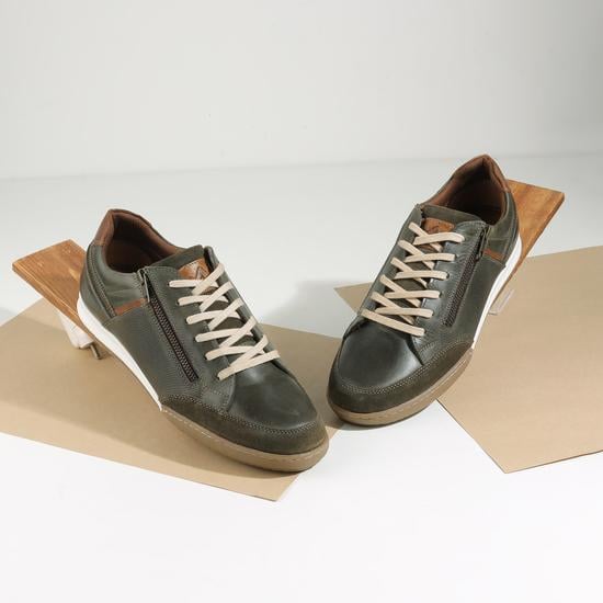 Men Olive Casual Sneakers