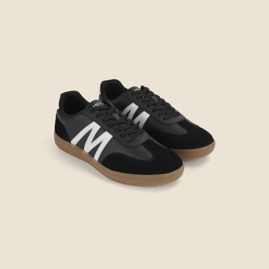 Men Black Casual Sneakers