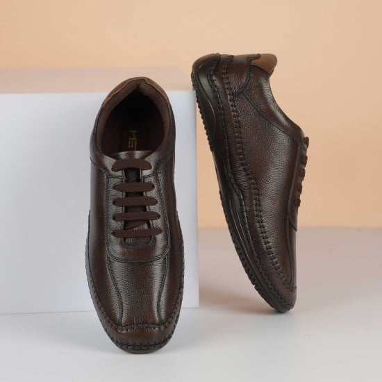 Men Brown Casual Lace Up