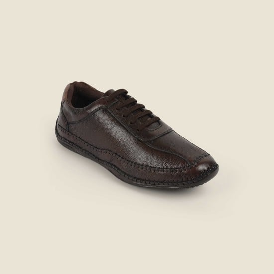 Men Brown Casual Lace Up