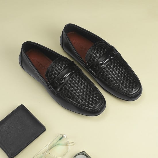 Men Black Casual Loafers