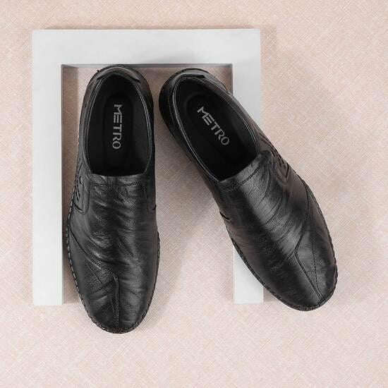 Men Black Casual Loafers