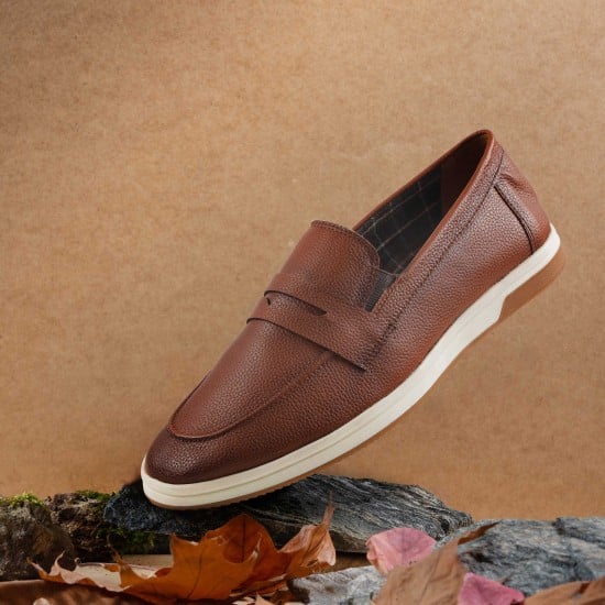 Men Tan Casual Loafers