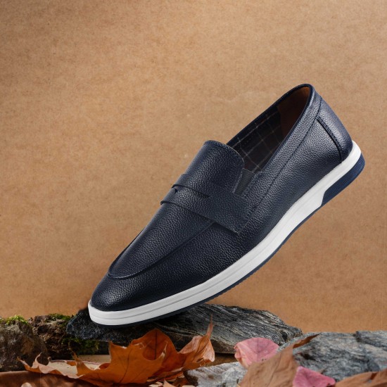 Men Blue Casual Loafers