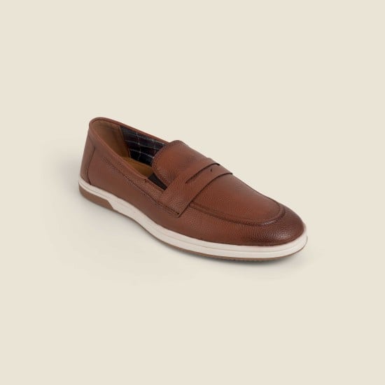 Men Tan Casual Loafers