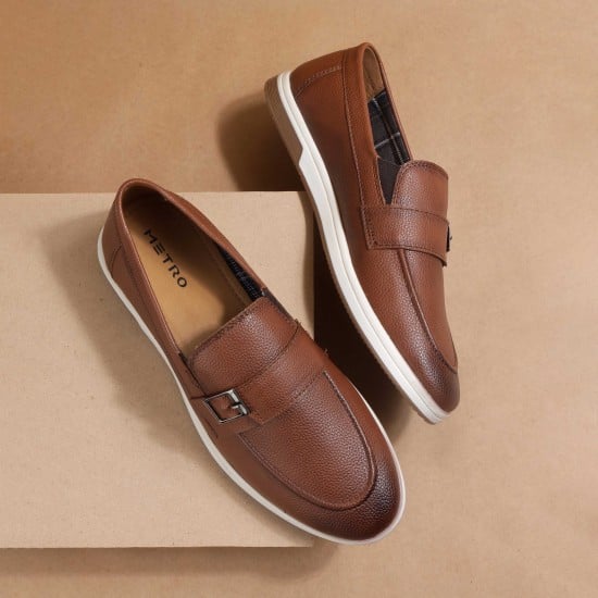 Men Tan Casual Loafers