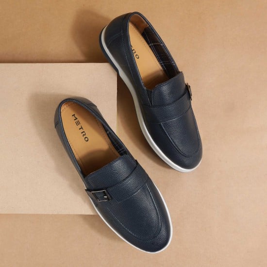 Men Blue Casual Loafers