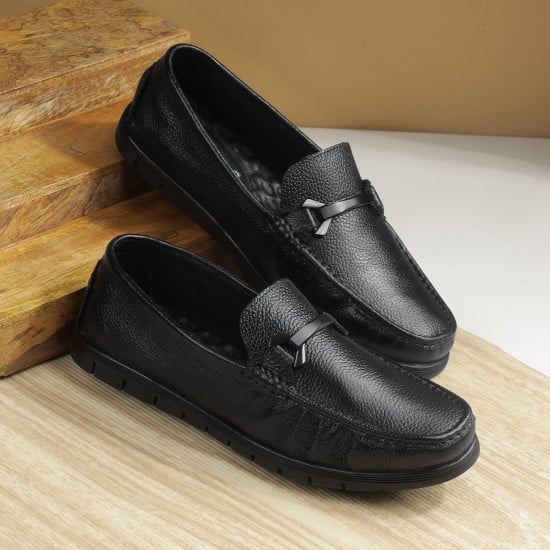 Men Black Casual Loafers