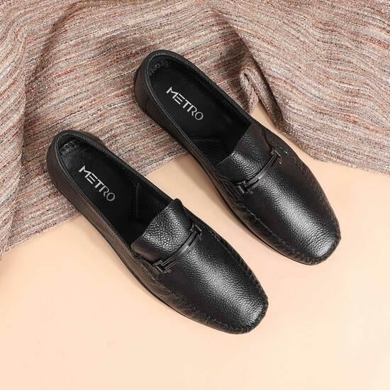 Men Black Casual Loafers