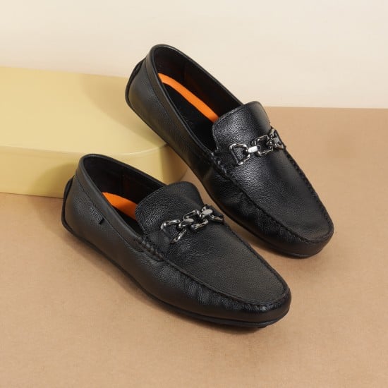 Men Black Casual Loafers