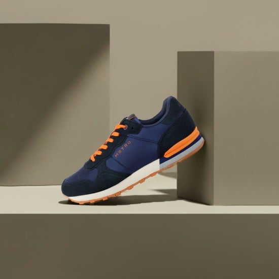 Men Blue-navy Sports Walking Shoes