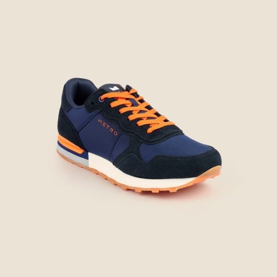 Men Blue-navy Sports Walking Shoes