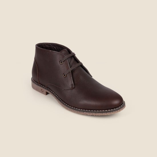 Men Brown Casual Boots