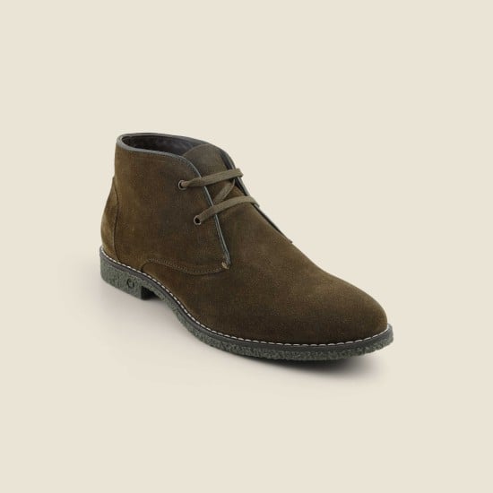 Men Olive Casual Boots