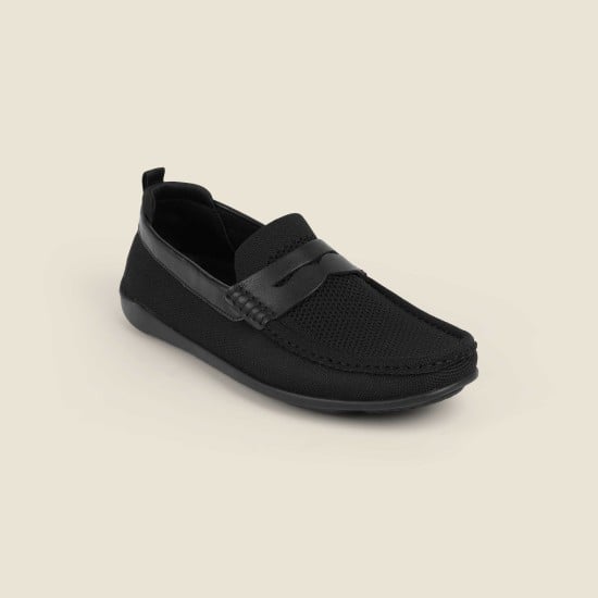Men Black Casual Loafers