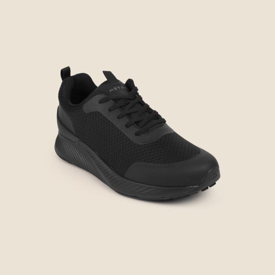 Men Black Casual Sneakers