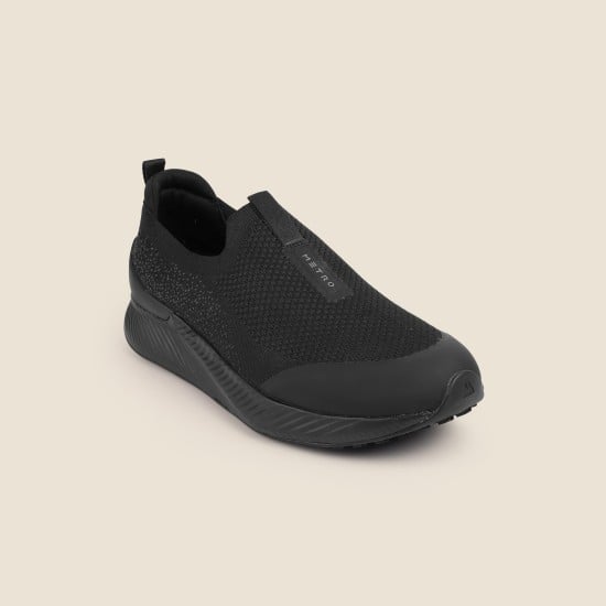 Men Black Casual Sneakers