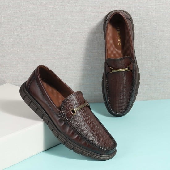 Men Brown Casual Loafers