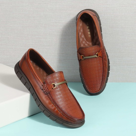 Men Tan Casual Loafers