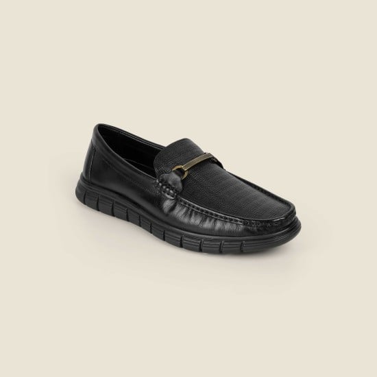 Men Black Casual Loafers