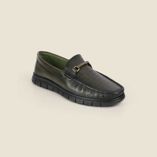 Men Olive Casual Loafers