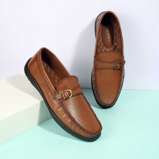 Men Tan Casual Loafers