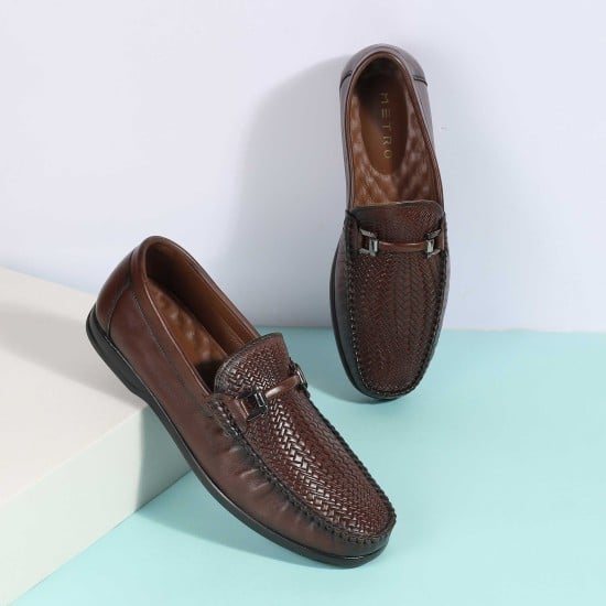 Men Brown Casual Loafers