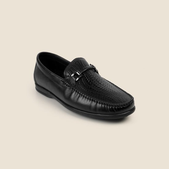 Men Black Casual Loafers