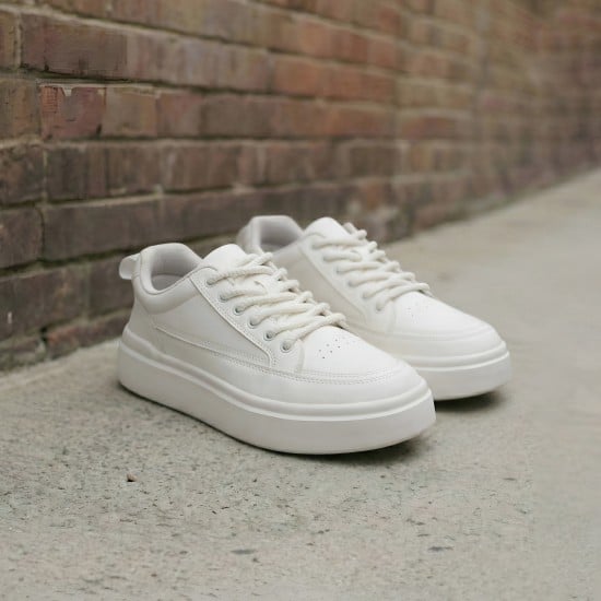 Men White Casual Sneakers