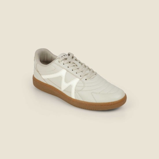 Men Beige Casual Sneakers