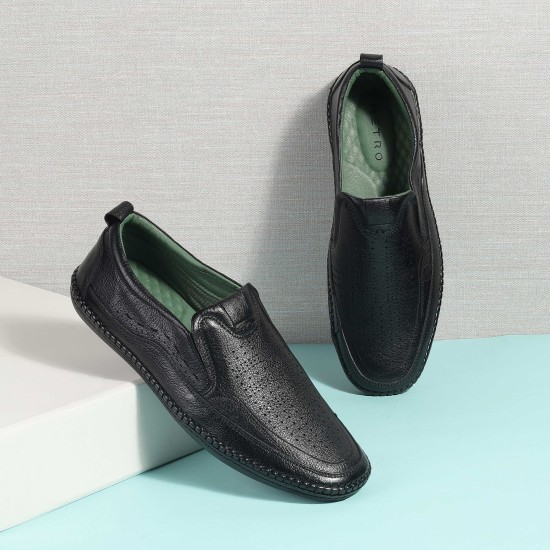 Men Black Casual Loafers