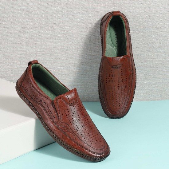 Men Tan Casual Loafers