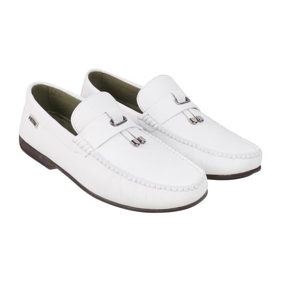 Men White Casual Loafers