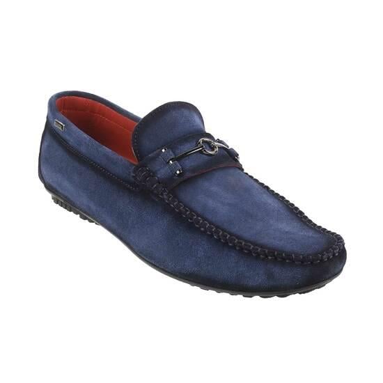 Men Blue-suede Casual Loafers