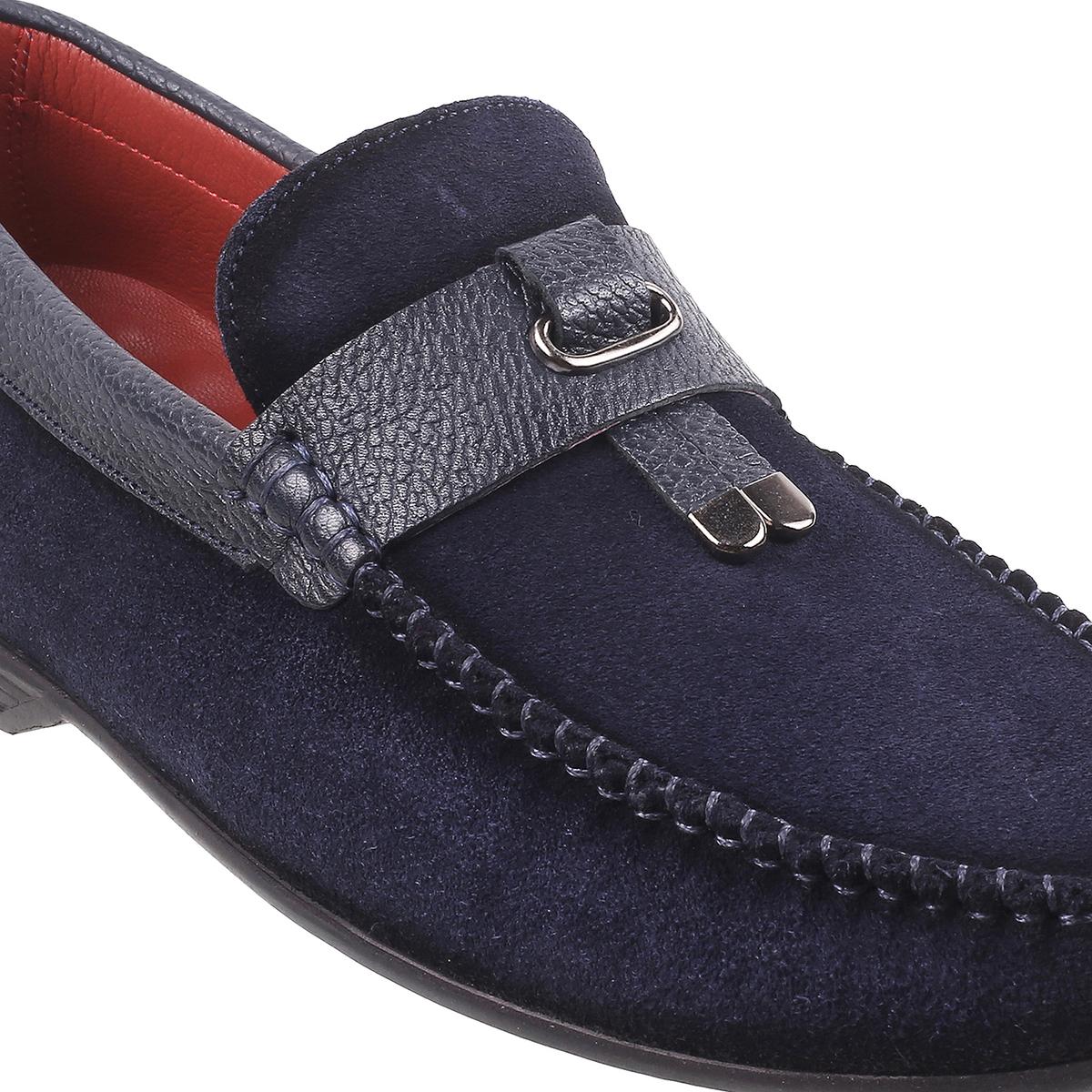 Men blue suede shoes on sale