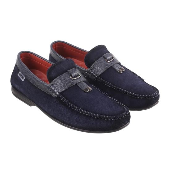 Men Blue-suede Casual Loafers