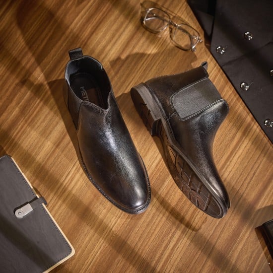 Men Black Formal Boots