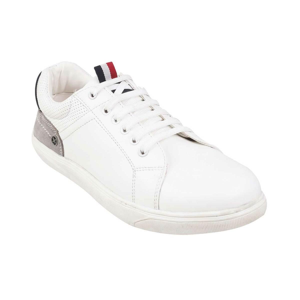Murphy Low Top White Leather Sneakers For Men - The Jacket Maker
