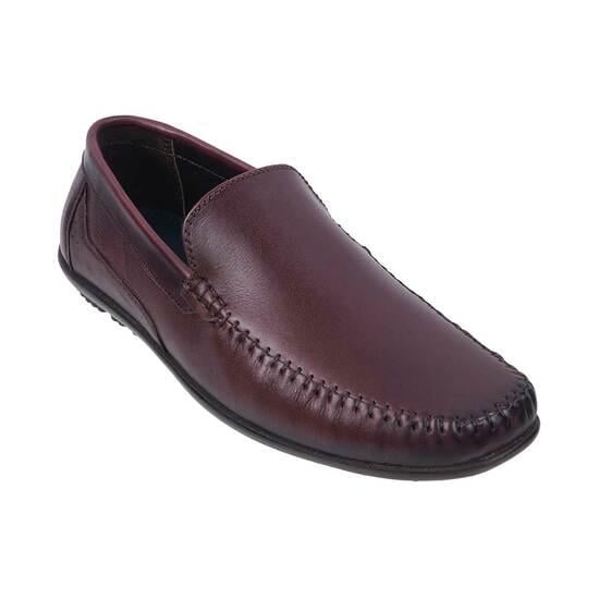Men Maroon Casual Loafers