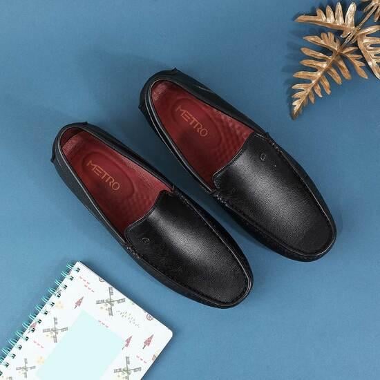 Men Black Casual Loafers