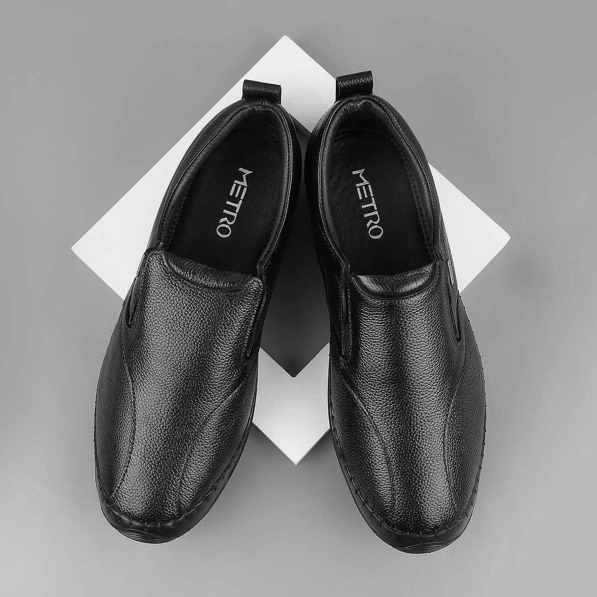 Buy Metro Men Black Semi Formal Moccasin Online SKU 71 8661 11 41 Metro Shoes