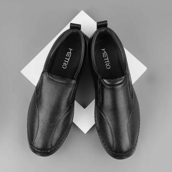 Men Black Semi Formal Moccasin