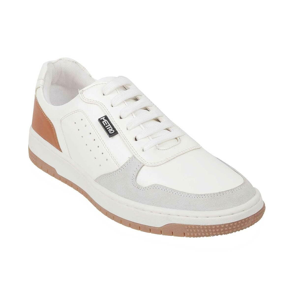 bølge terning Splendor Buy Men White Casual Sneakers Online | SKU: 71-8805-16-40-Metro Shoes
