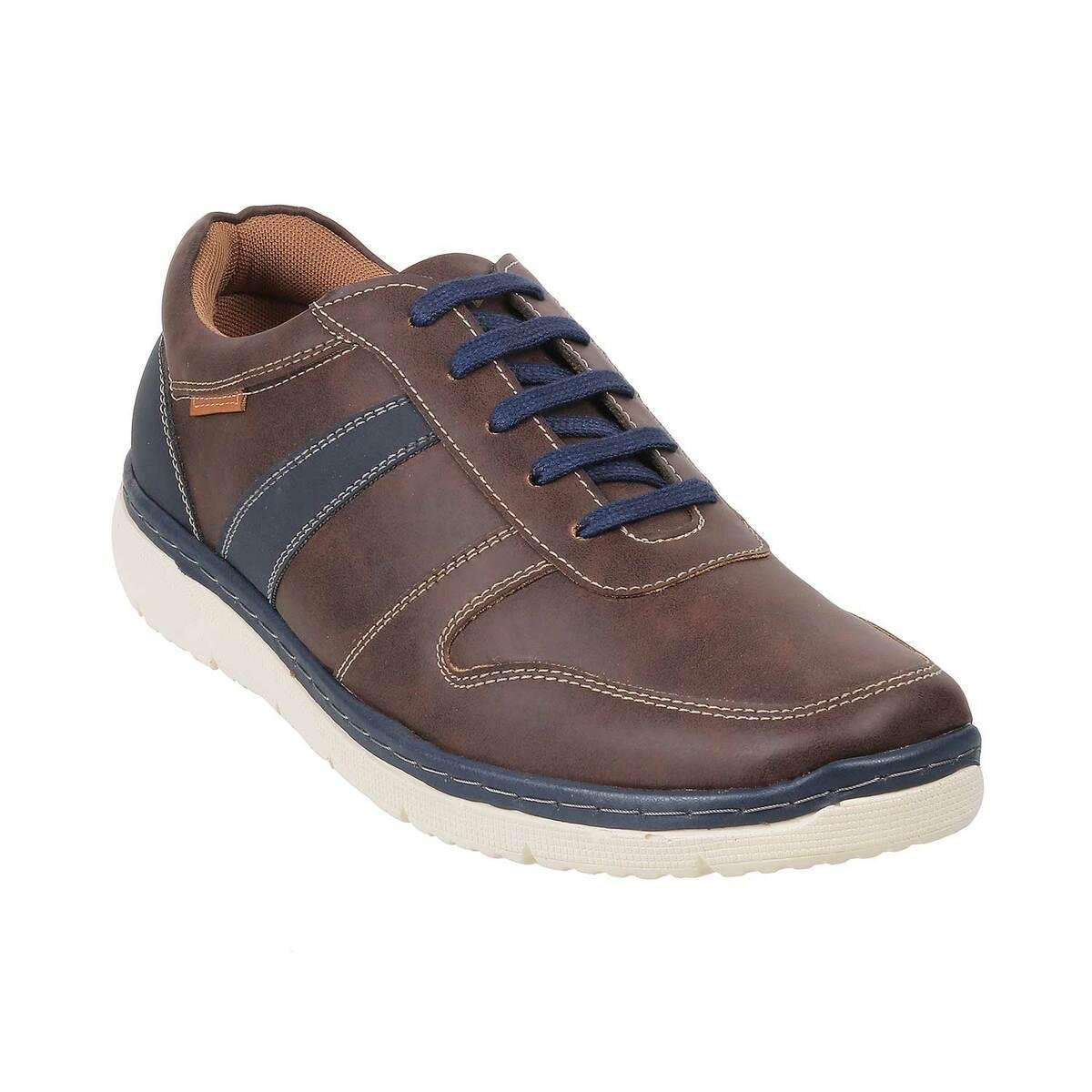 Buy Men Tan Casual Sneakers Online | SKU: 71-8535-23-40-Metro Shoes