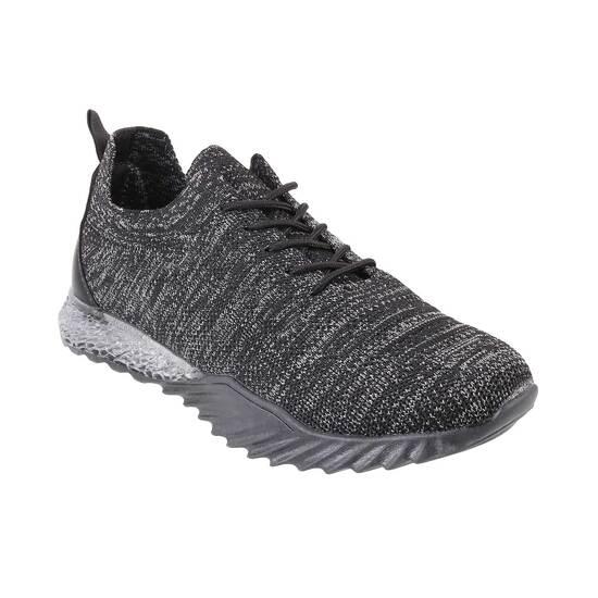 Metro Black-Grey Sports Sneakers