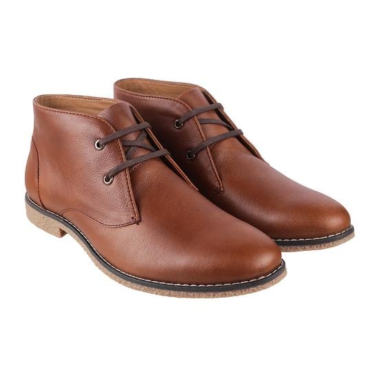 Men Tan Casual Boots